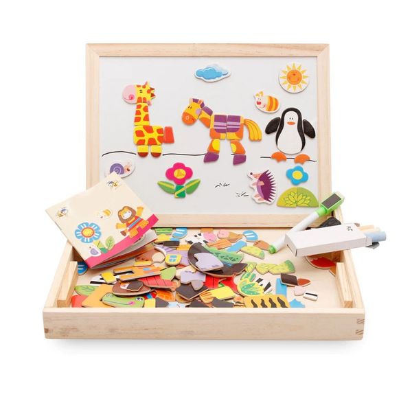Montessori Tablica do Rysowania i Magnesy 2w1